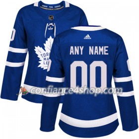 Adidas Maillot de Hockey Toronto Maple Leafs Personnaliser 2017-2018 Bleu Authentic - Femme